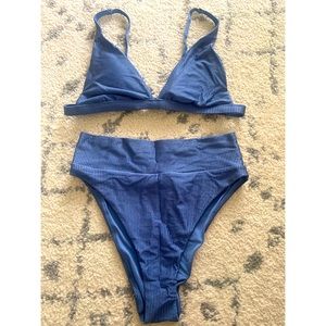 Aerie high waisted triangle bikini